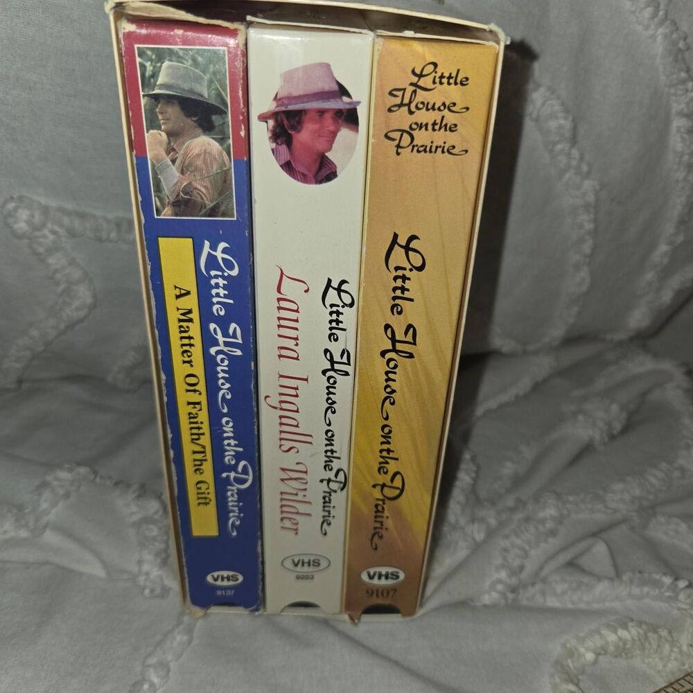 Little House On The Prairie VHS Box Set 3 Video Tapes  nostaglia gift memories